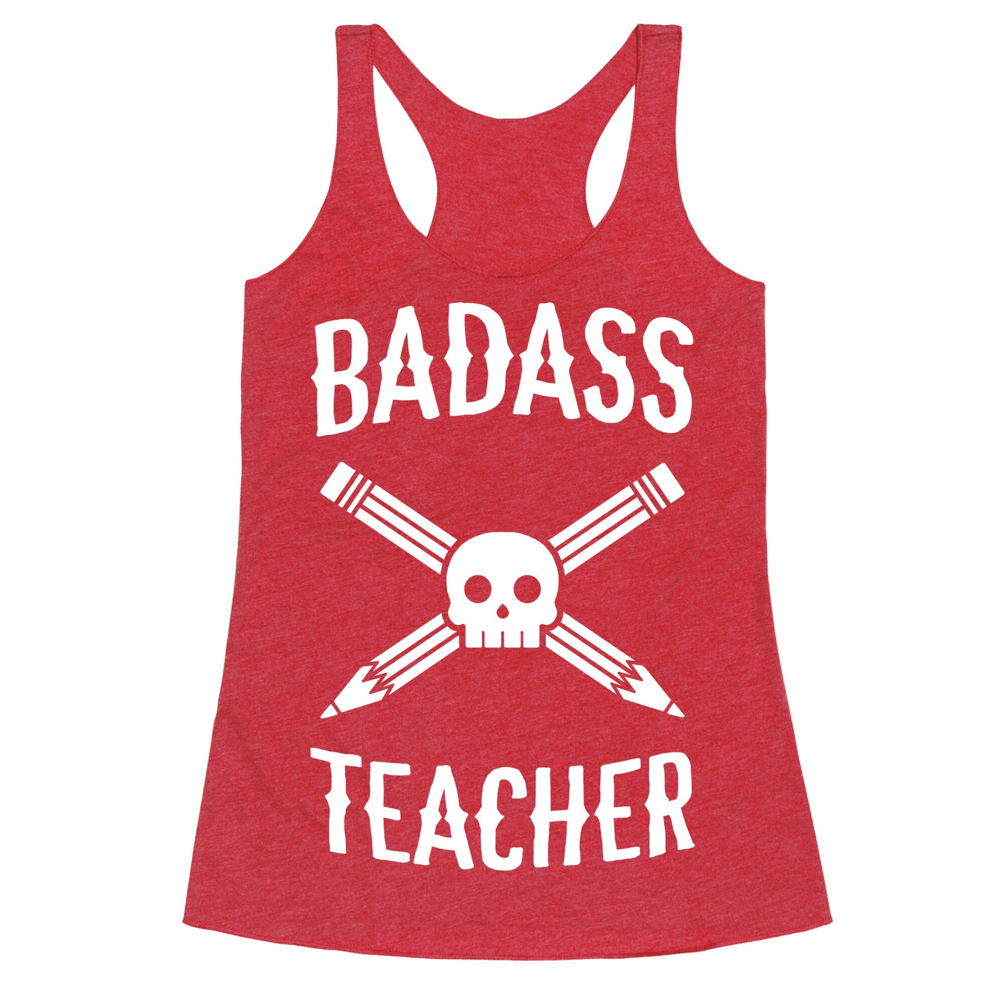 Badass Teacher Racerback Tank
