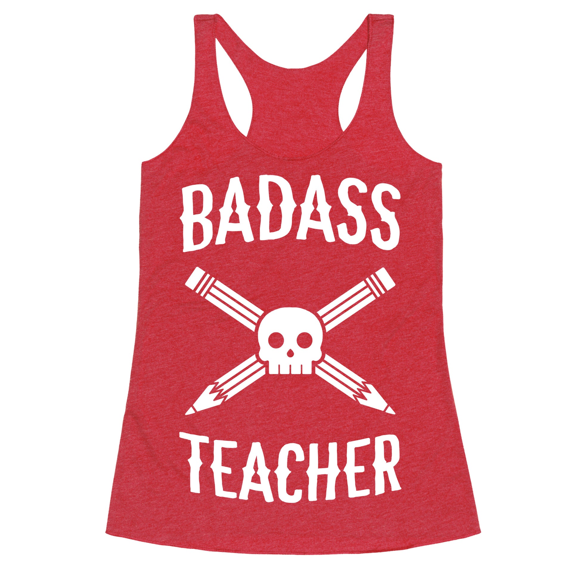 Badass Teacher Racerback Tank