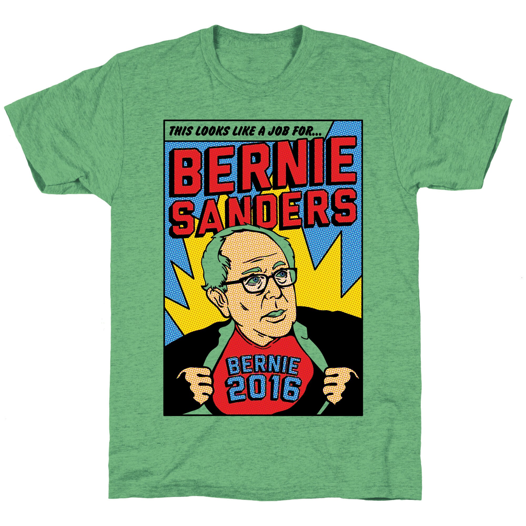 Super Hero Bernie Sanders 2016 Unisex Triblend Tee