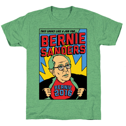 Super Hero Bernie Sanders 2016 Unisex Triblend Tee