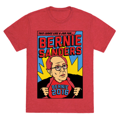 Super Hero Bernie Sanders 2016 Unisex Triblend Tee