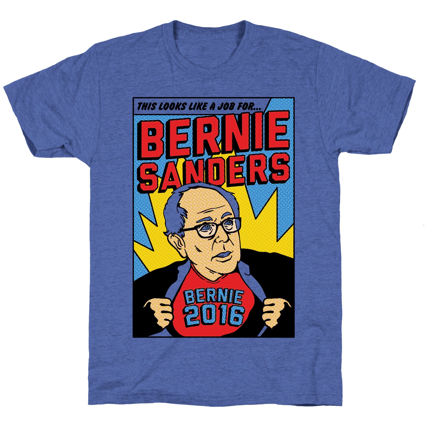 Super Hero Bernie Sanders 2016 Unisex Triblend Tee