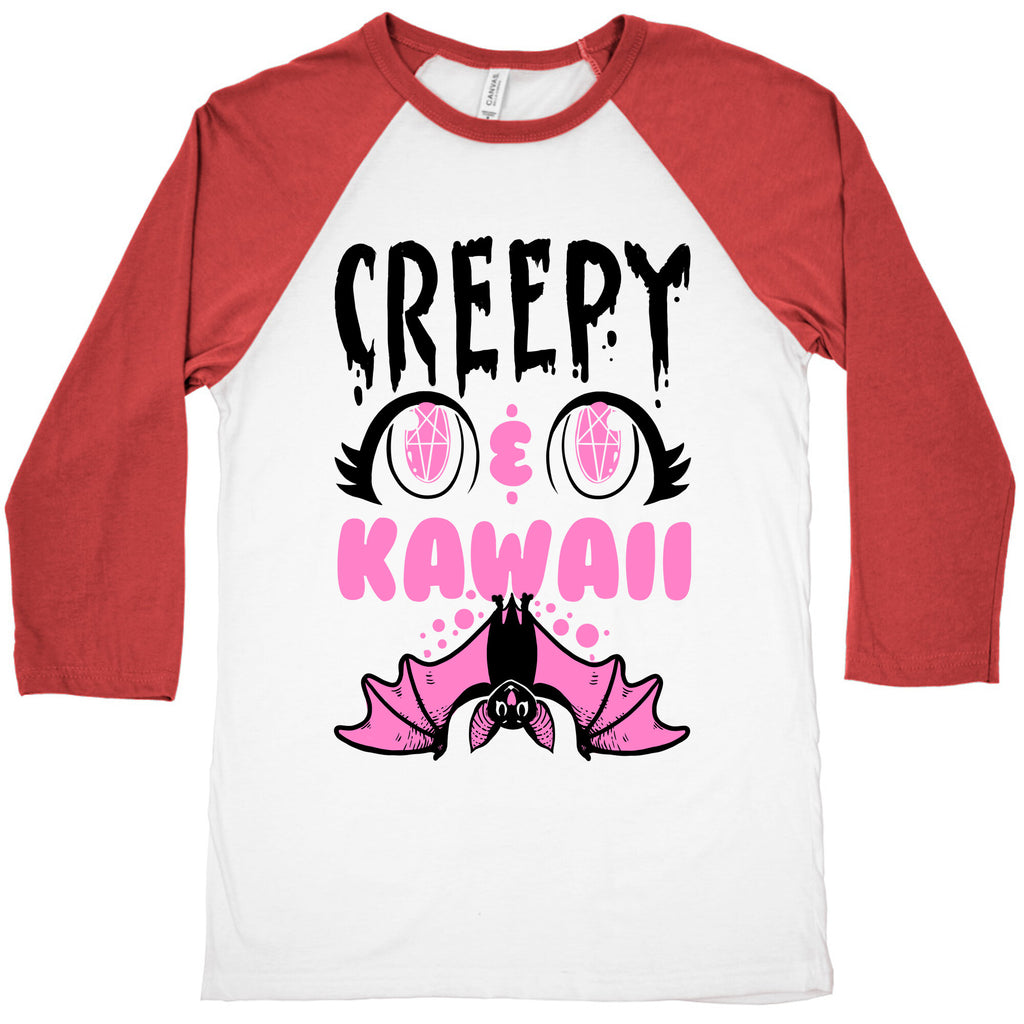 Creepy and Kawaii Baseball Tee