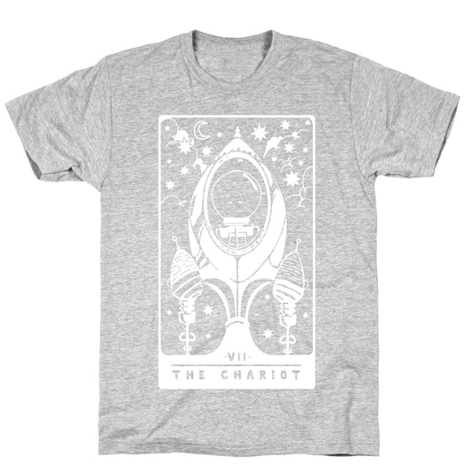 The Chariot Space Rocket Tarot Card T-Shirt