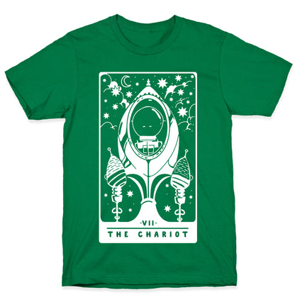 The Chariot Space Rocket Tarot Card T-Shirt