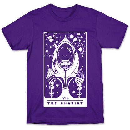 The Chariot Space Rocket Tarot Card T-Shirt