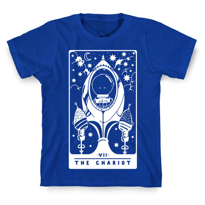 The Chariot Space Rocket Tarot Card T-Shirt