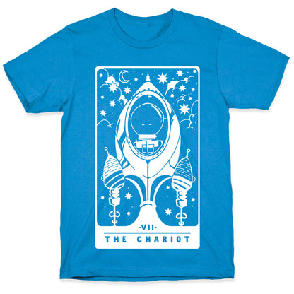The Chariot Space Rocket Tarot Card T-Shirt