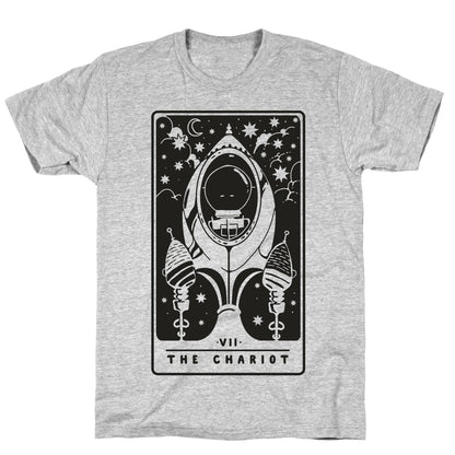The Chariot Space Rocket Tarot Card T-Shirt