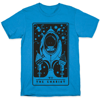 The Chariot Space Rocket Tarot Card T-Shirt