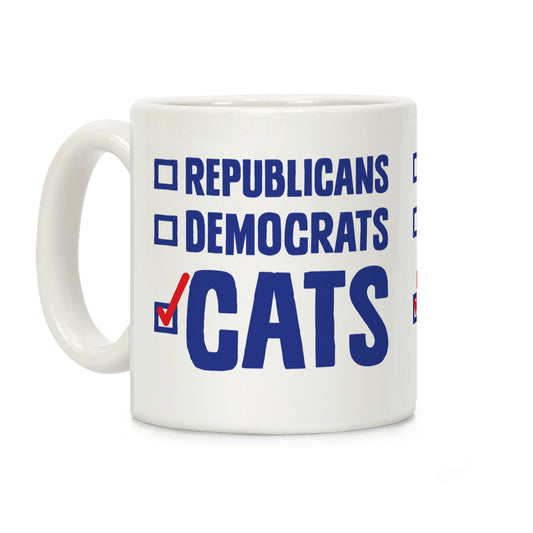 Republicans Democrats Cats Coffee Mug