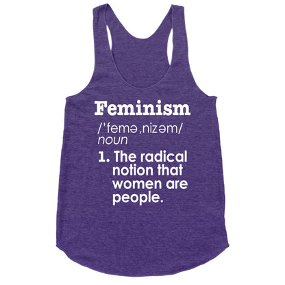 Feminism Definition Racerback Tank