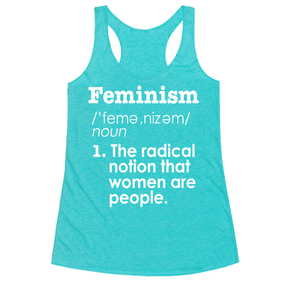 Feminism Definition Racerback Tank