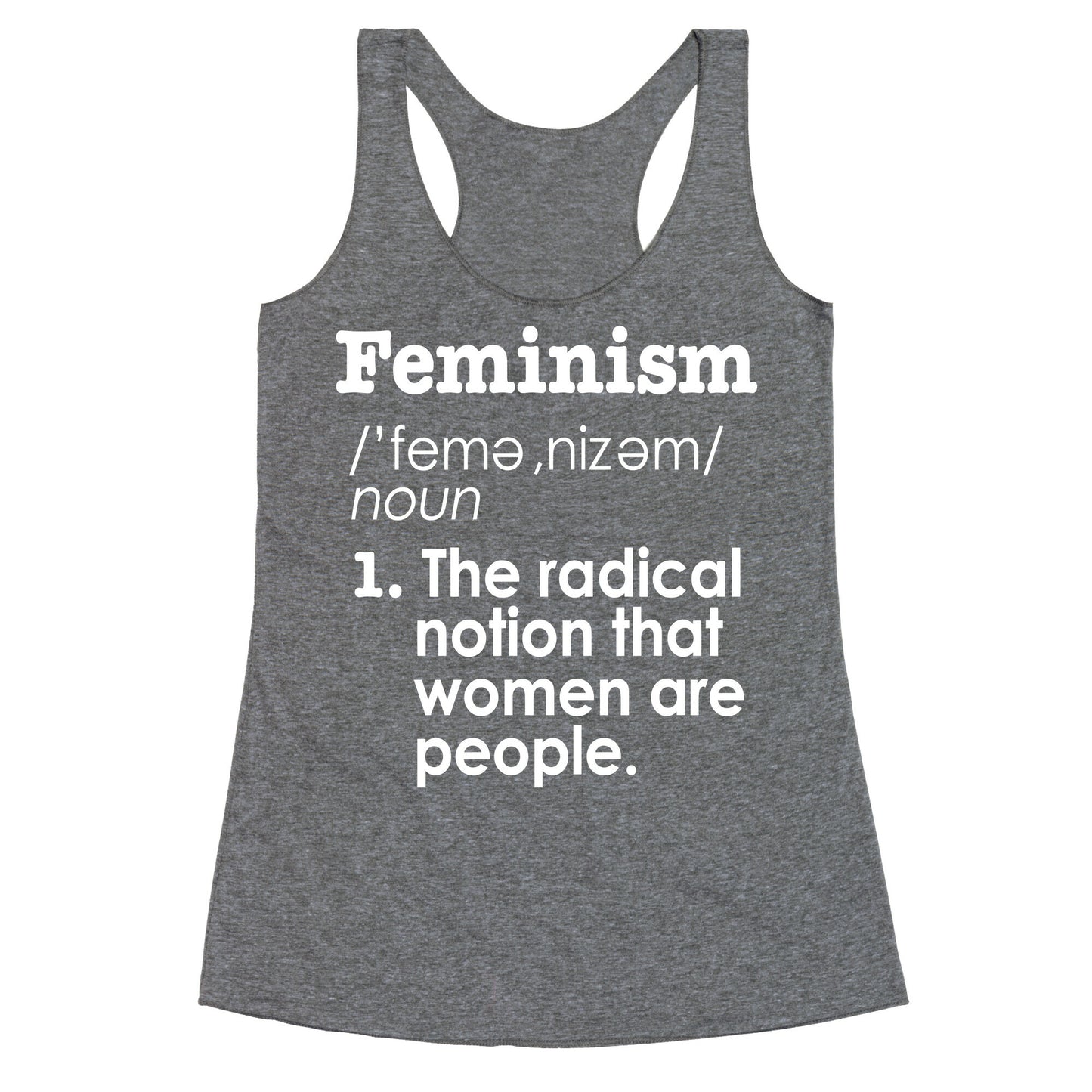 Feminism Definition Racerback Tank