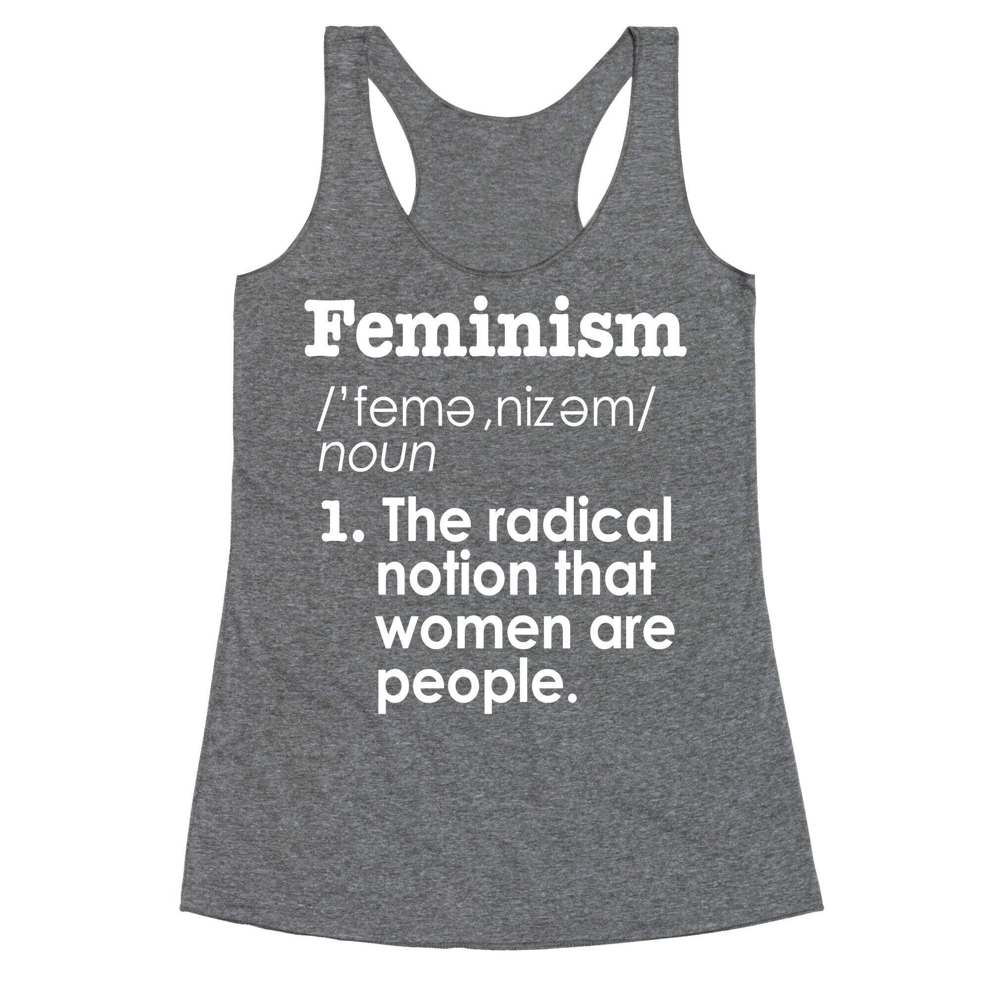 Feminism Definition Racerback Tank