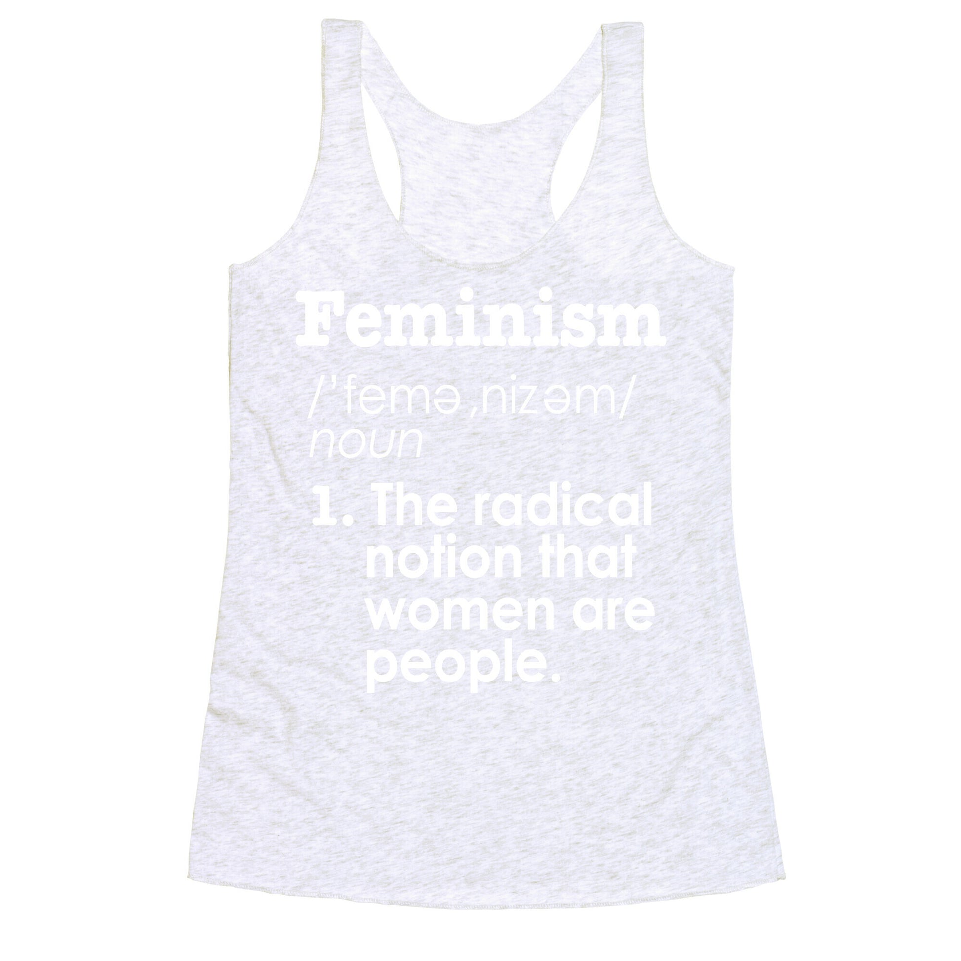 Feminism Definition Racerback Tank