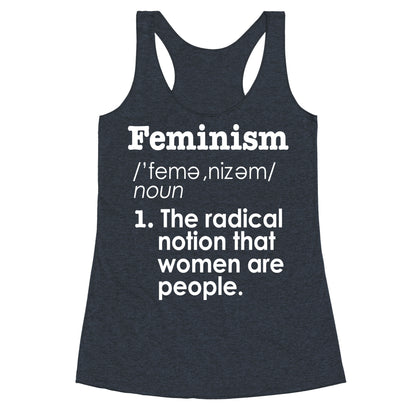 Feminism Definition Racerback Tank