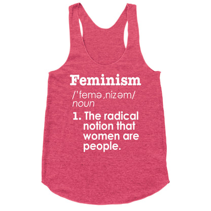 Feminism Definition Racerback Tank