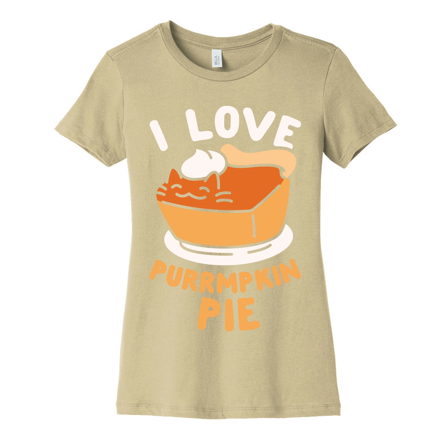 I Love Purrmpkin Pie Women's Cotton Tee