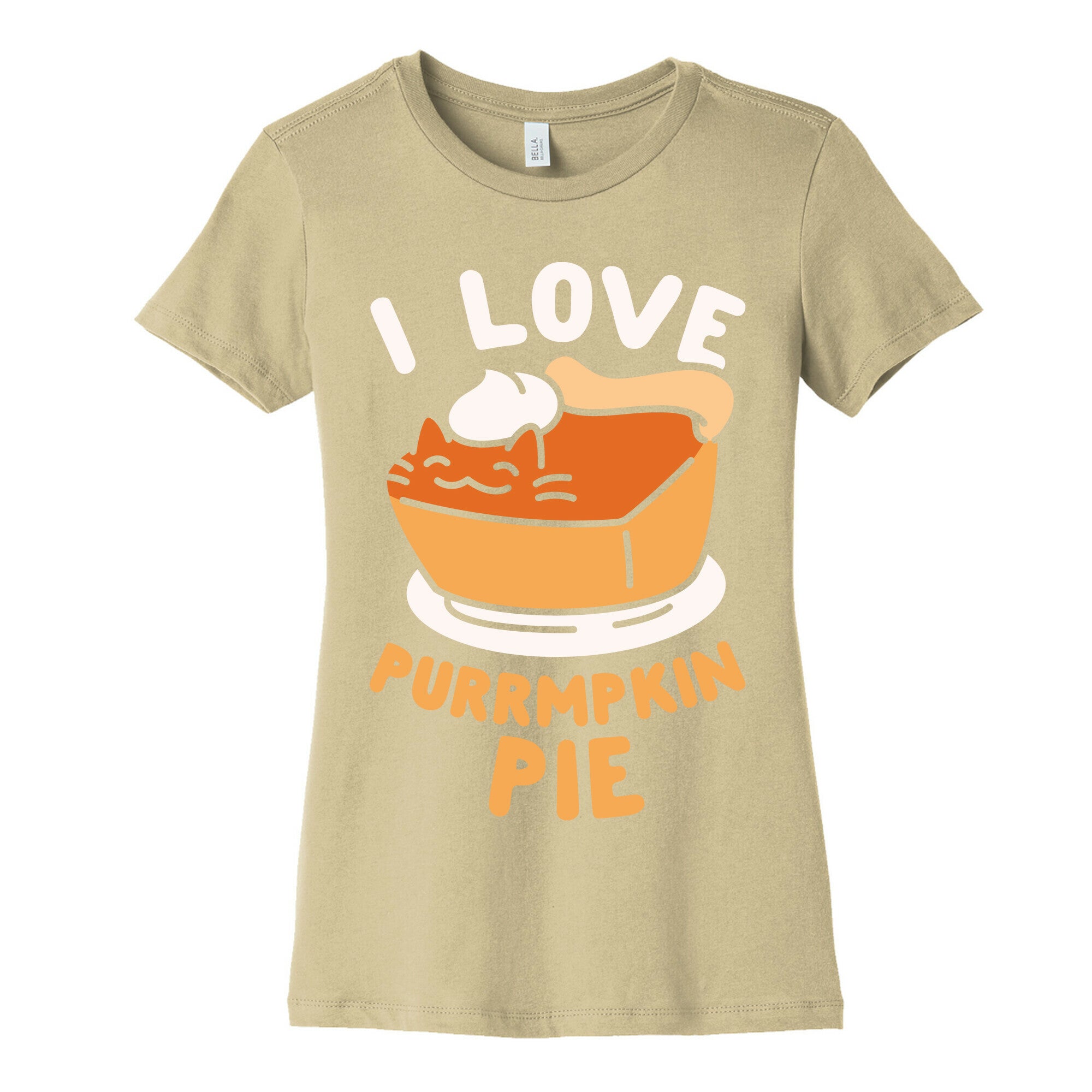 I Love Purrmpkin Pie Women's Cotton Tee