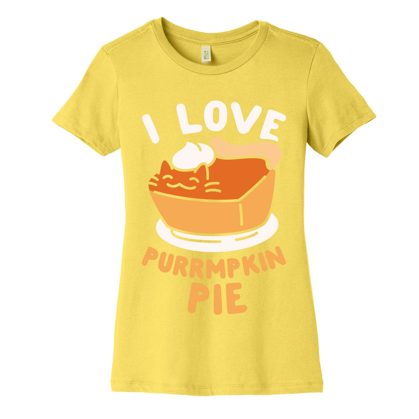 I Love Purrmpkin Pie Women's Cotton Tee