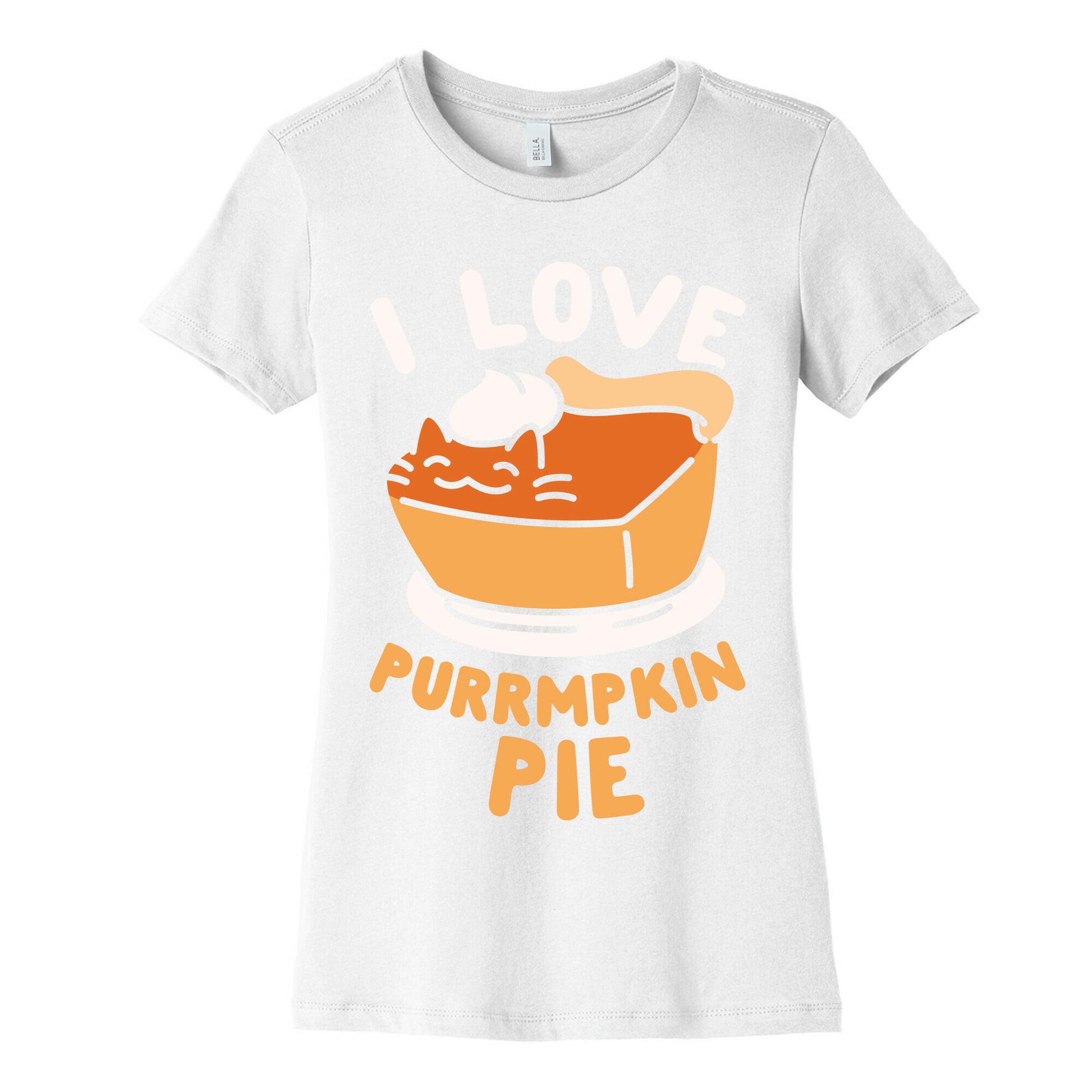 I Love Purrmpkin Pie Women's Cotton Tee