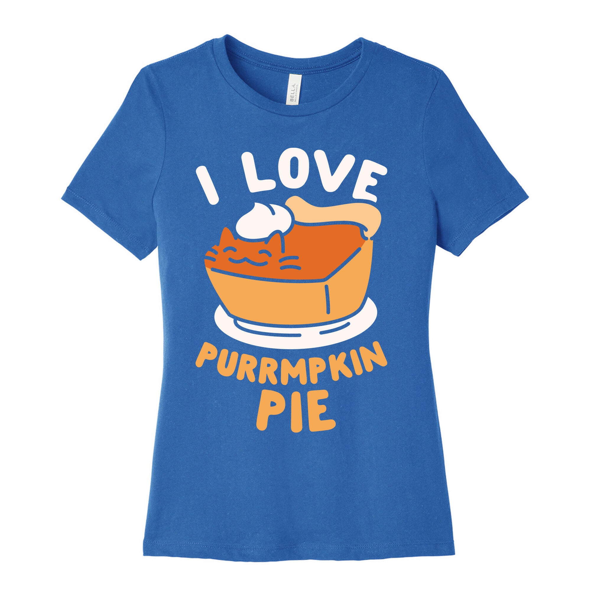 I Love Purrmpkin Pie Women's Cotton Tee