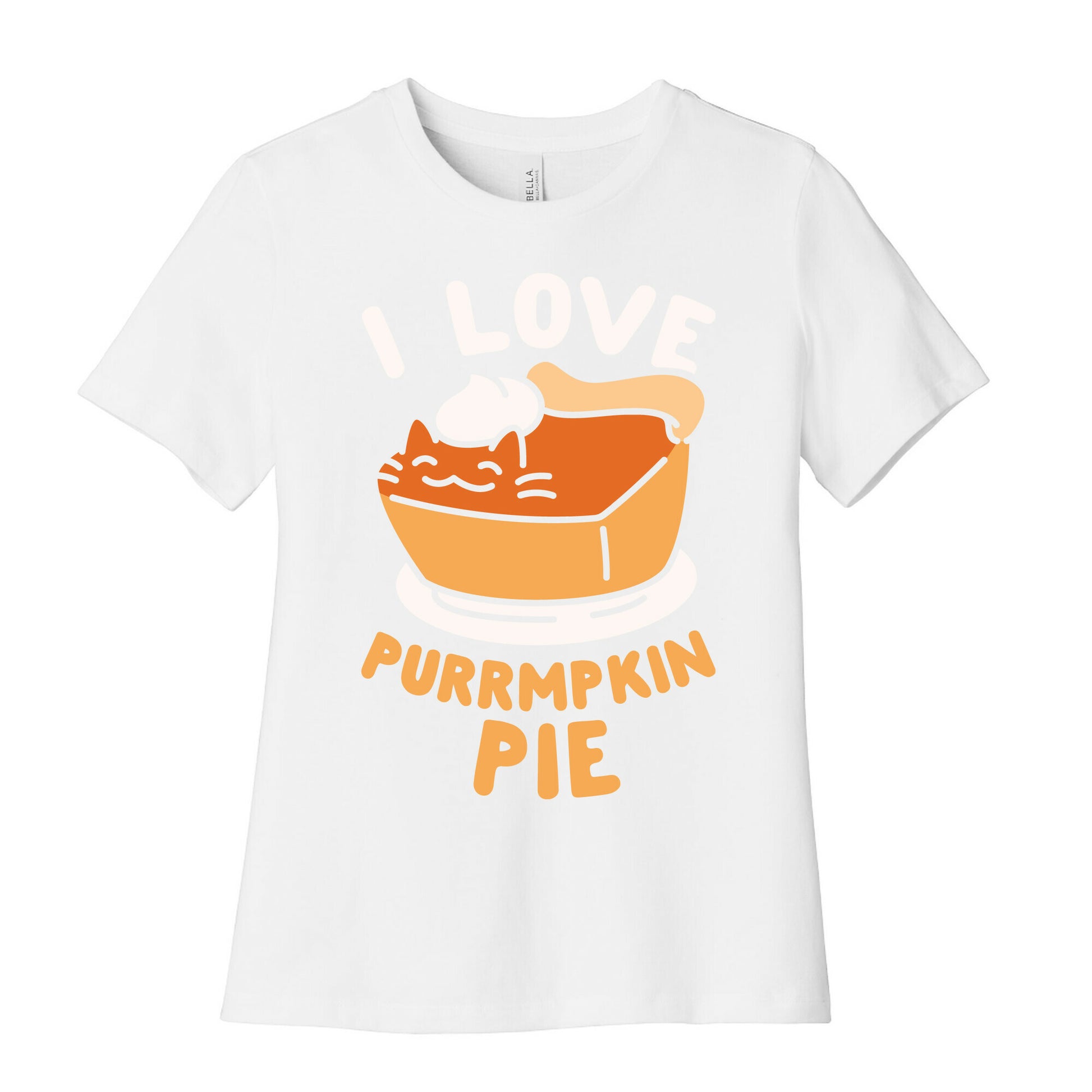 I Love Purrmpkin Pie Women's Cotton Tee