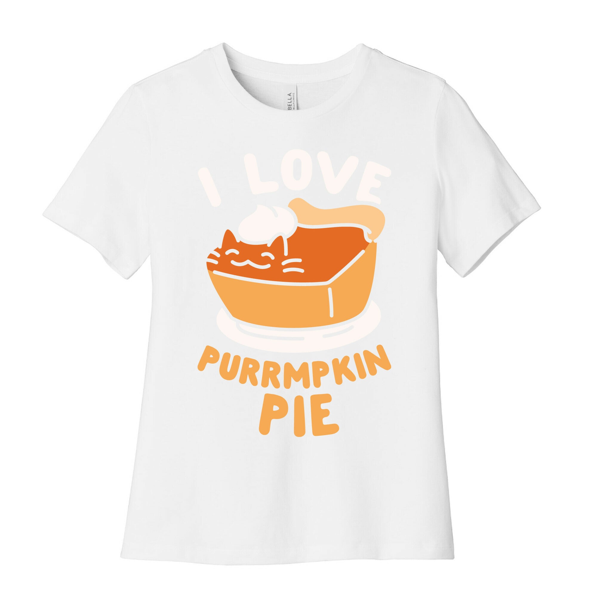I Love Purrmpkin Pie Women's Cotton Tee