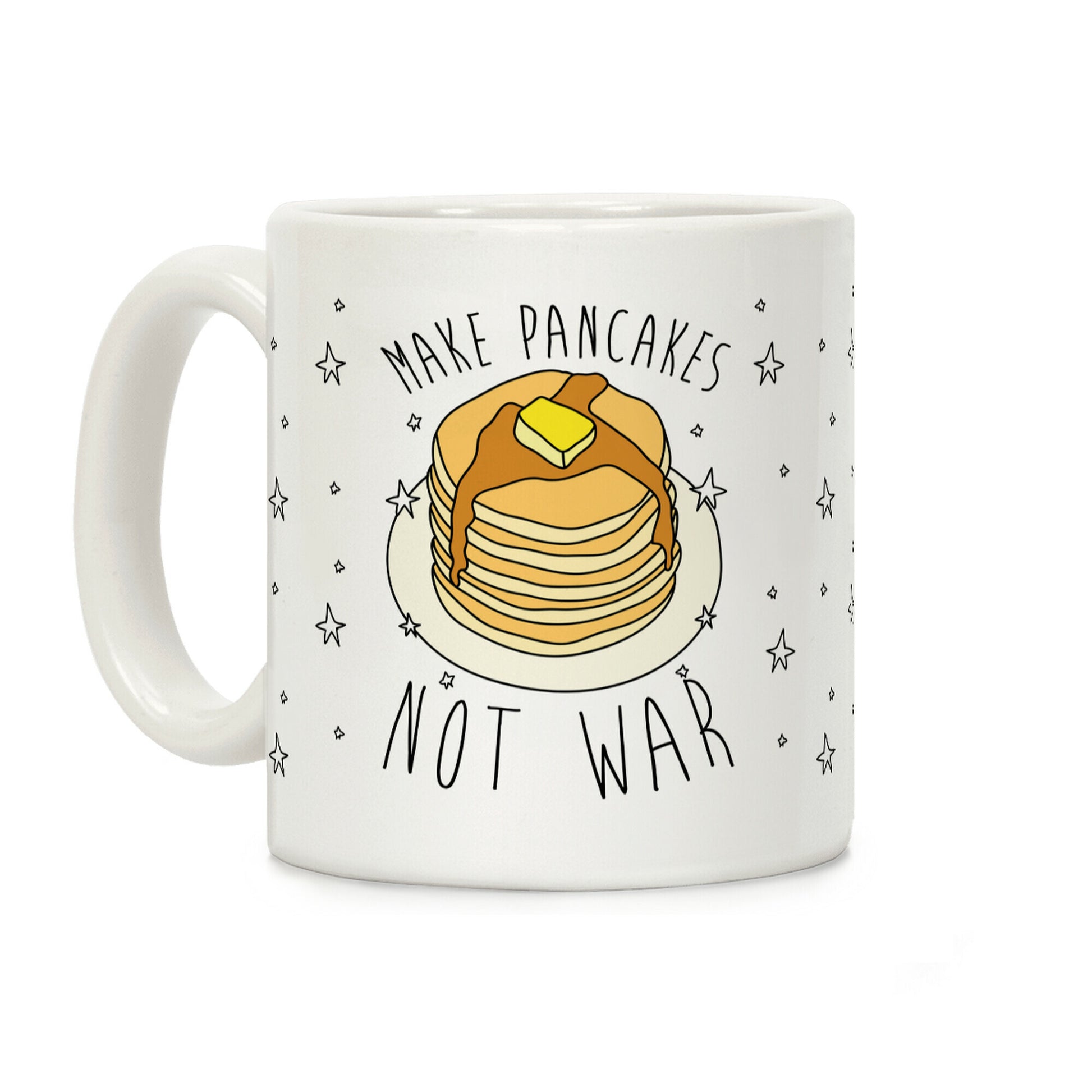 Make Pancakes Not War Coffee Mug