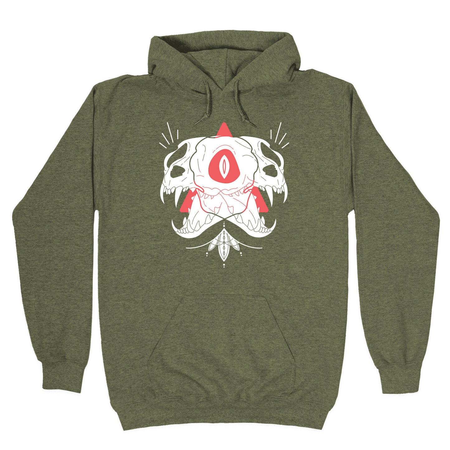 Double Cat Skulls Hoodie