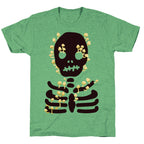 Mushroom Skeleton Unisex Triblend Tee