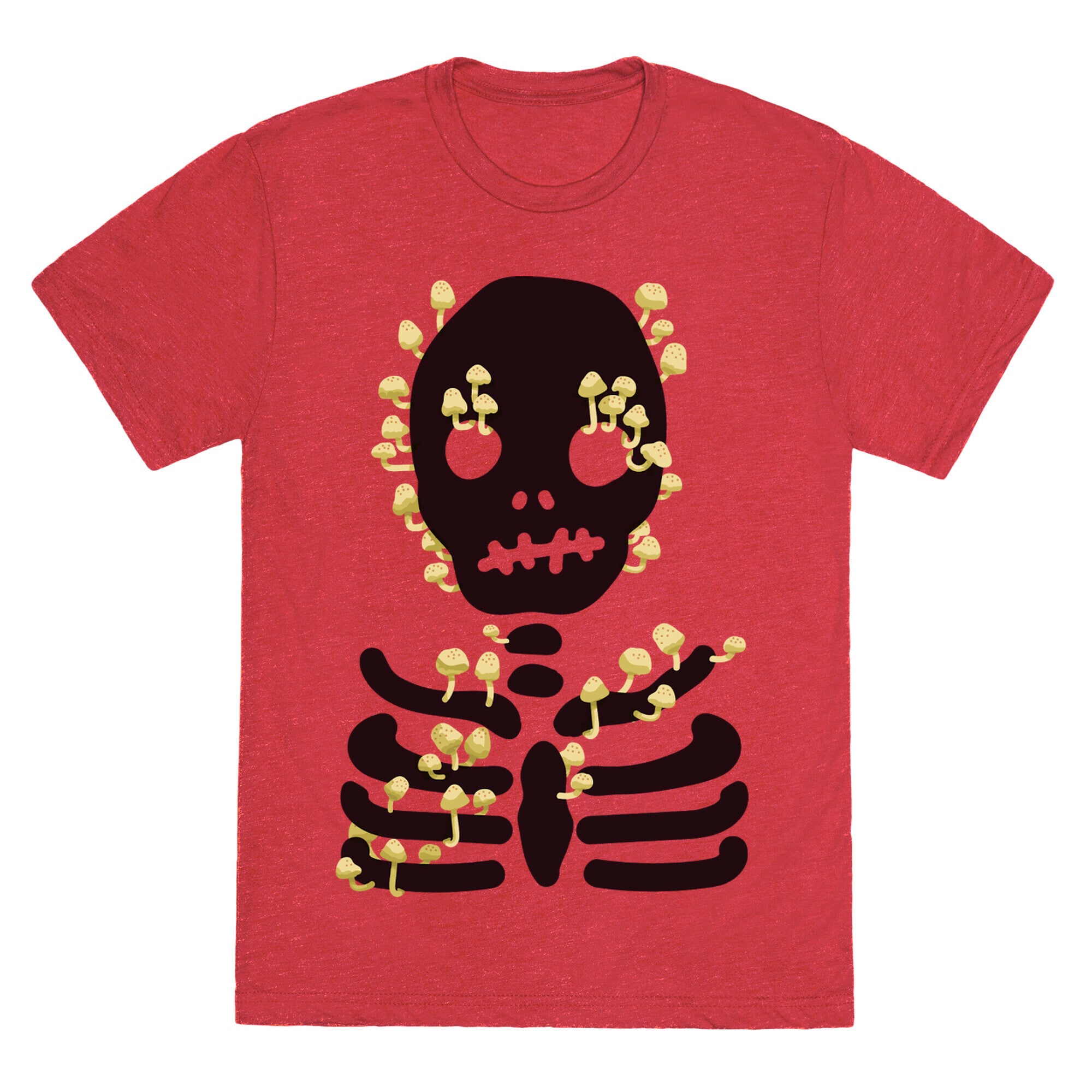 Mushroom Skeleton Unisex Triblend Tee