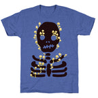 Mushroom Skeleton Unisex Triblend Tee