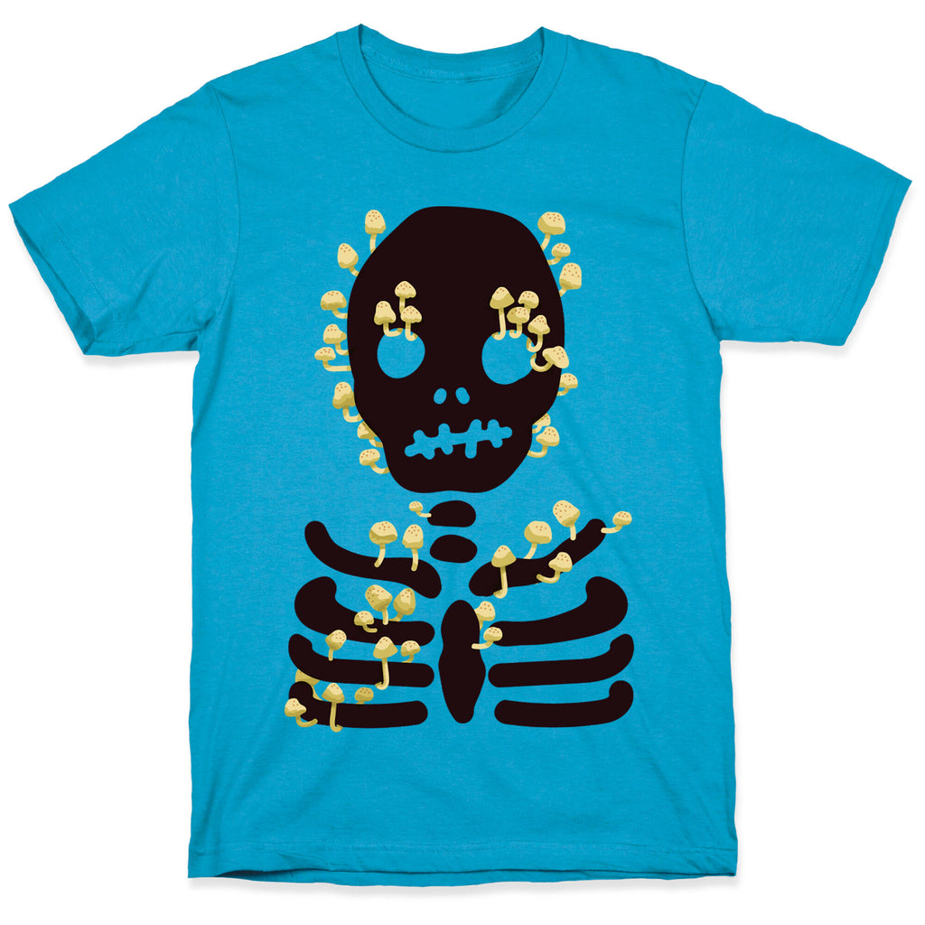 Mushroom Skeleton Unisex Triblend Tee