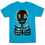 Mushroom Skeleton Unisex Triblend Tee