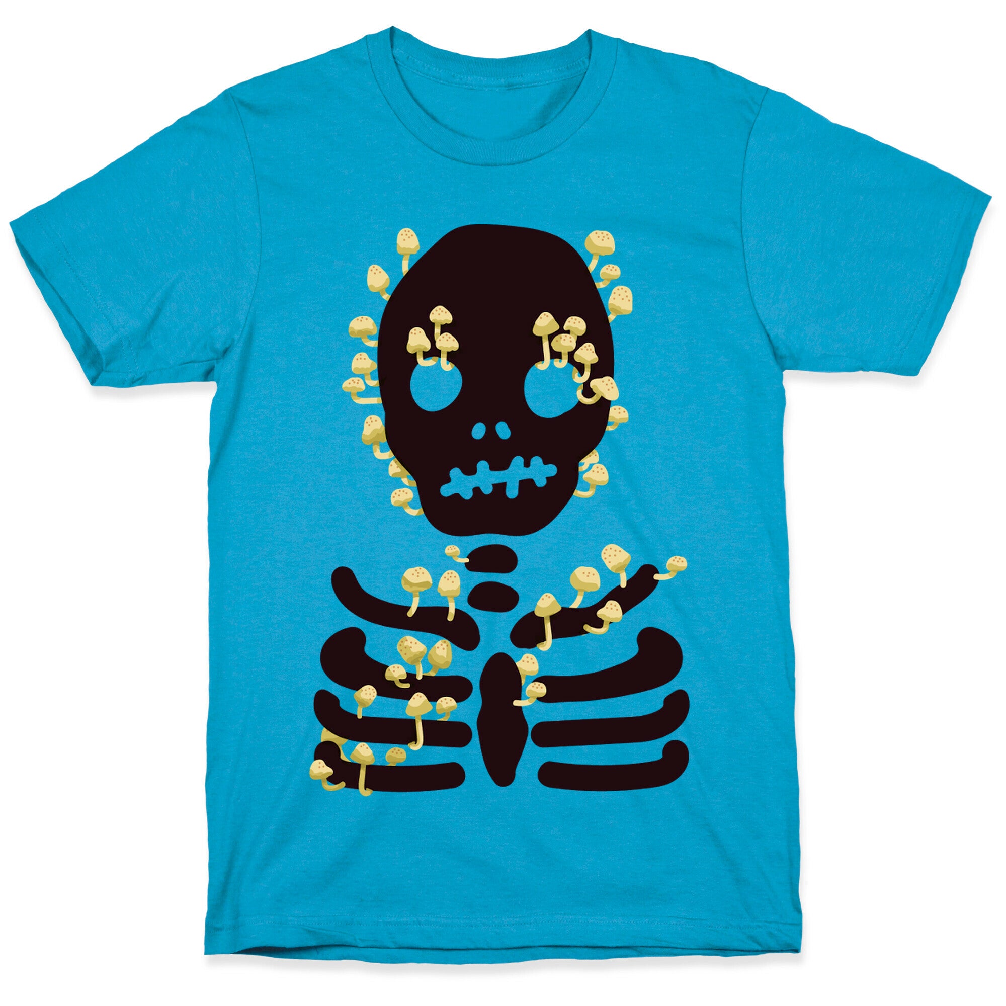 Mushroom Skeleton Unisex Triblend Tee