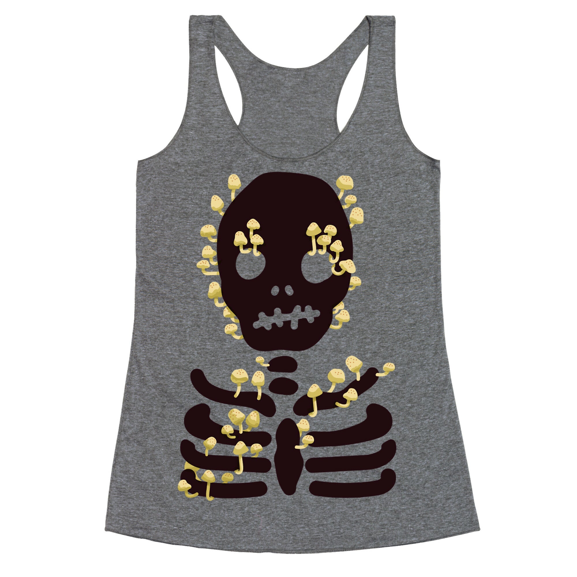 Mushroom Skeleton Racerback Tank