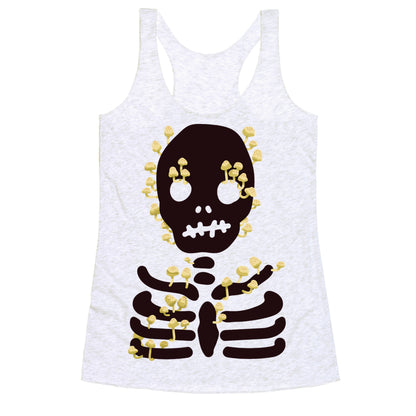 Mushroom Skeleton Racerback Tank