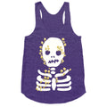 Mushroom Skeleton Racerback Tank