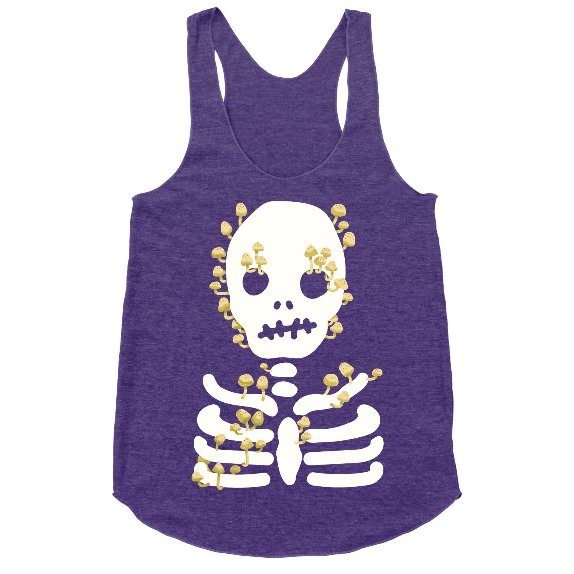 Mushroom Skeleton Racerback Tank