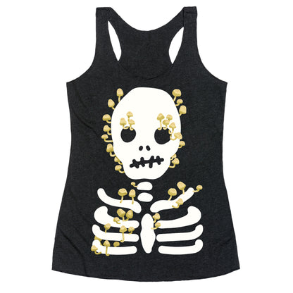 Mushroom Skeleton Racerback Tank