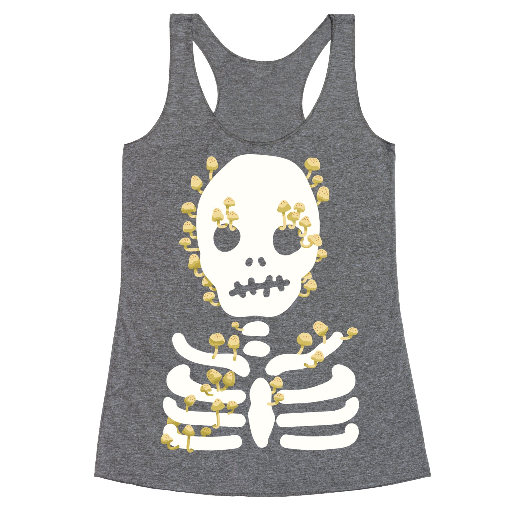 Mushroom Skeleton Racerback Tank