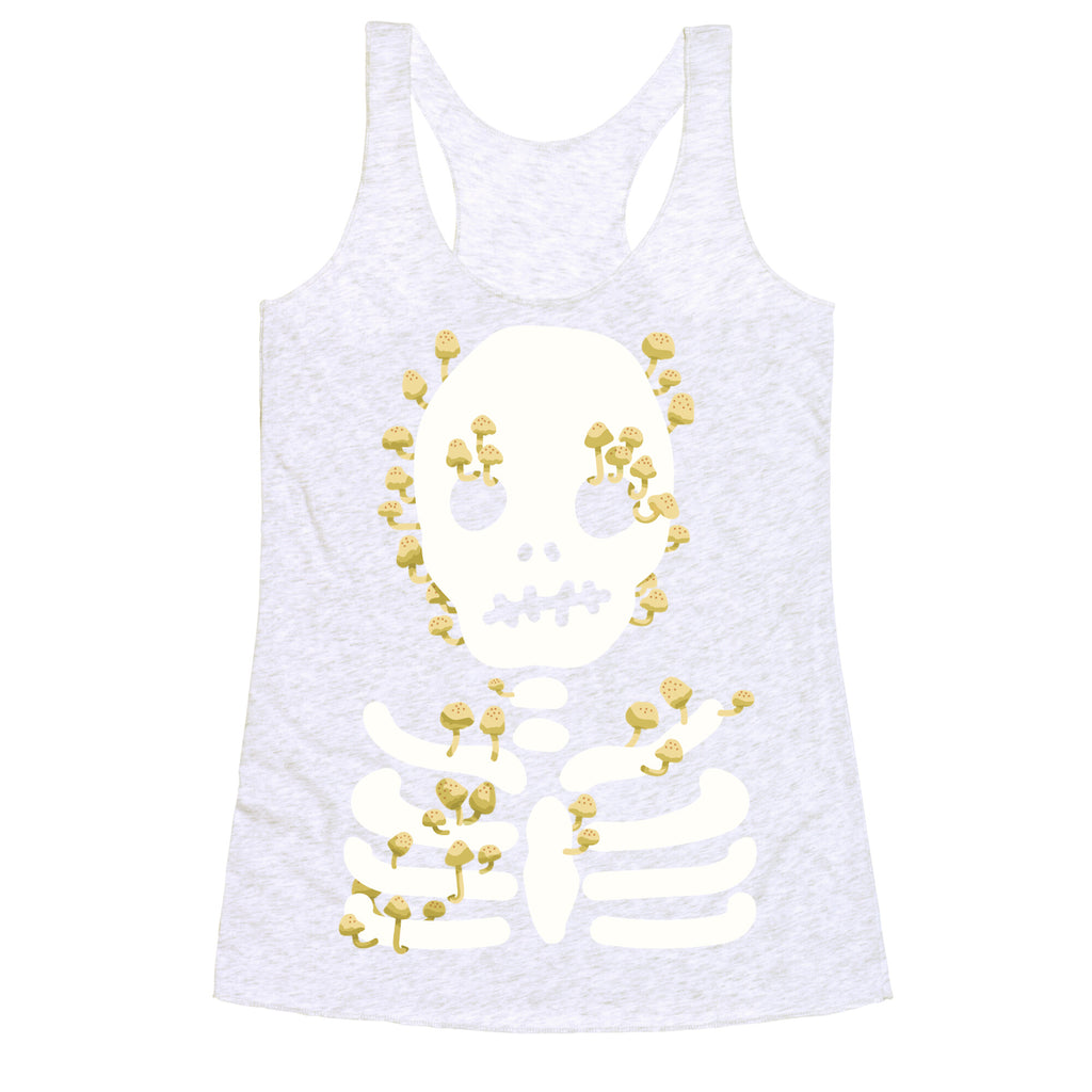 Mushroom Skeleton Racerback Tank