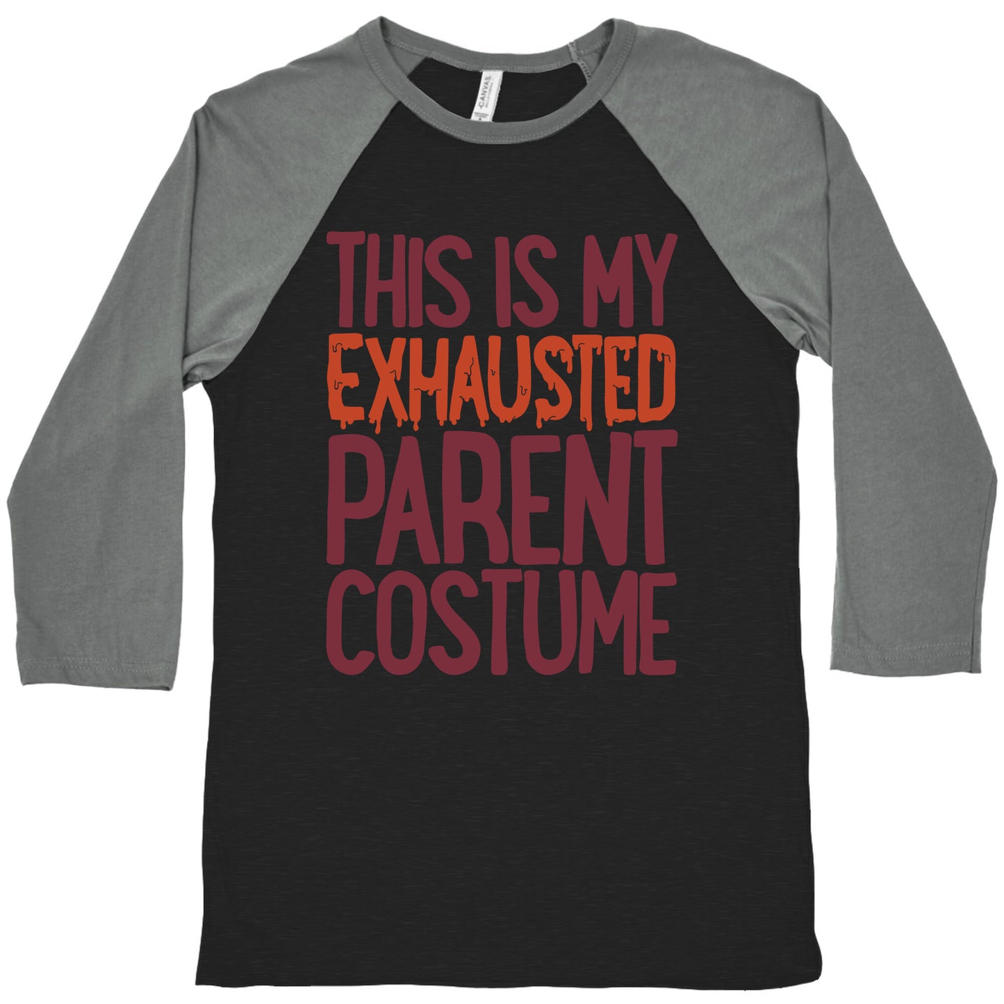 This is My Exhausted Parent Costume Baseball Tee