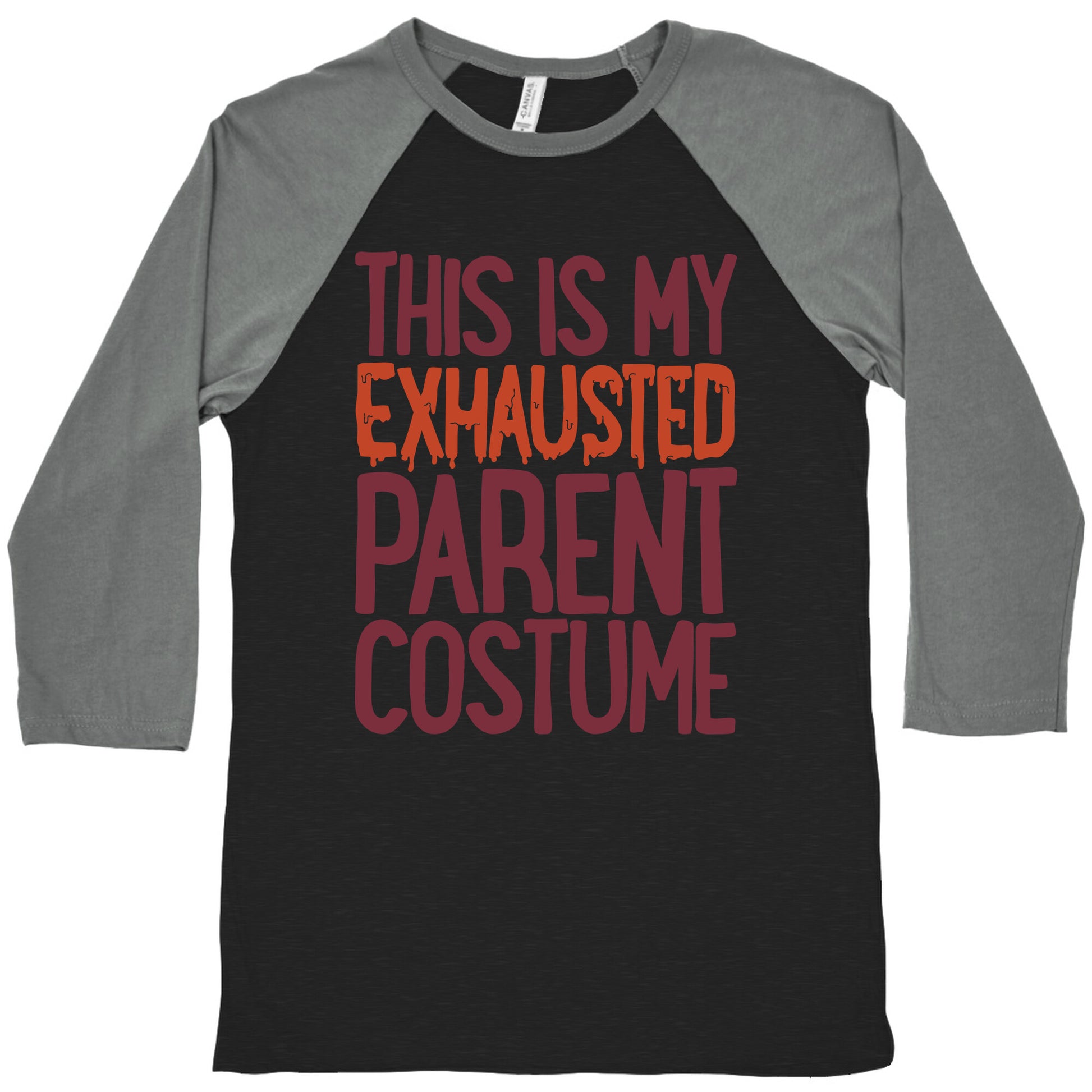 This is My Exhausted Parent Costume Baseball Tee