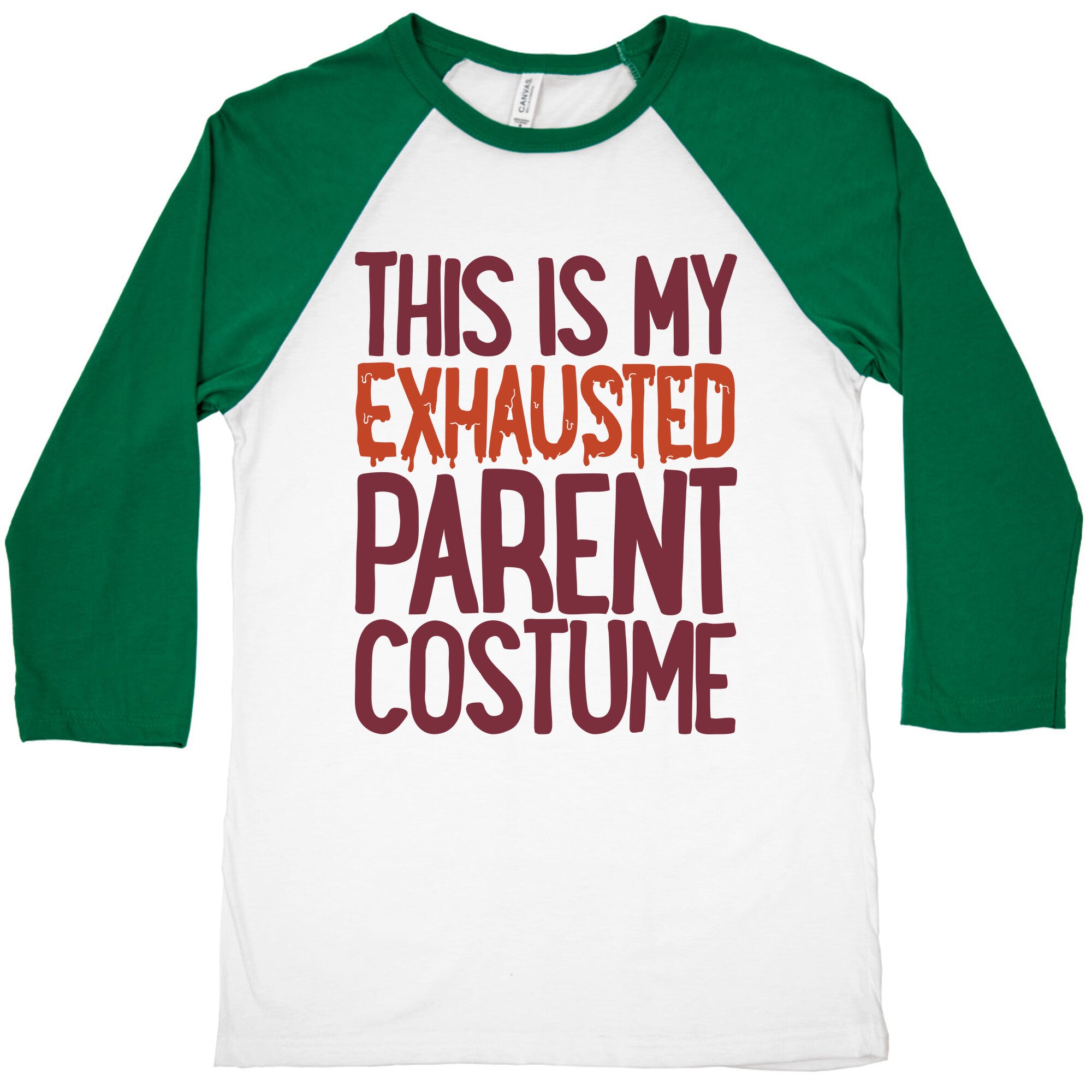 This is My Exhausted Parent Costume Baseball Tee