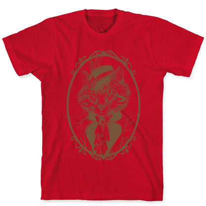 Victorian Portrait of Cat Lady T-Shirt