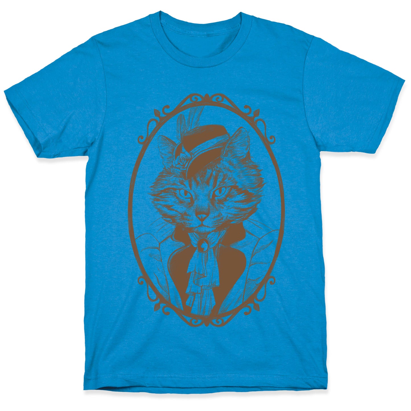 Victorian Portrait of Cat Lady T-Shirt