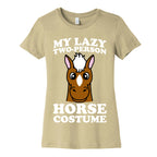 My Lazy Two-Person Horse Costume (head) Women's Cotton Tee